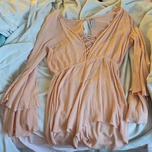 Pale pink romper